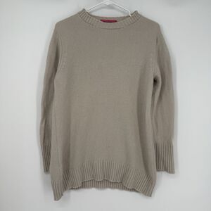 fourTWELVE Studio 412 Sweater Women Cashmere Turtleneck Cream Boho Preppy Sz S